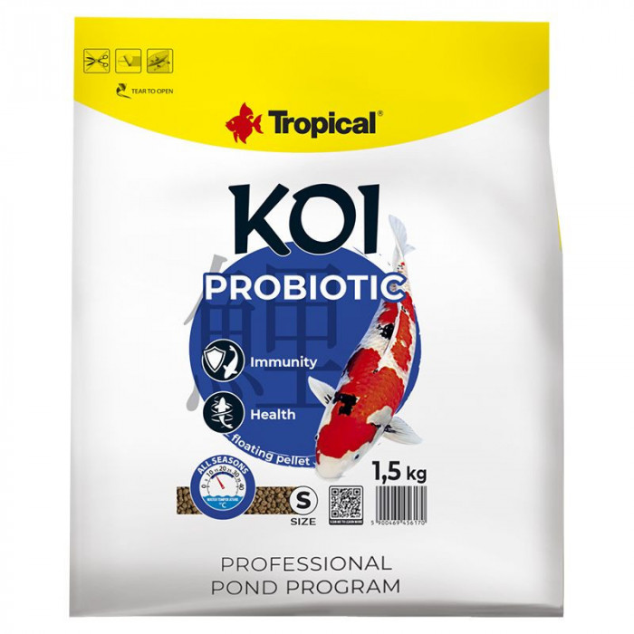 TROPICAL Koi Probiotic Pellet - S, 5L/1,5kg