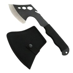 Topor DEPOX&reg;, Little Viking, otel inoxidabil, negru, 26 cm, teaca inclusa