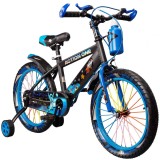 Bicicleta cu roti ajutatoare si bidon pentru apa Genesis II, Action One, 16 inch, Albastru