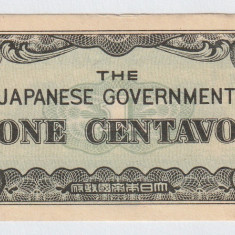 Filipine, One Centavo 1942_Ocupație japoneză_a UNC_serie fractionara P/AF
