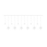 Cumpara ieftin Instalatie luminoasa tip perdea, model stea, alb cald, 8 moduri iluminare, interior-exterior, IP44, 138 LED, 2.5&nbsp;m, Isotrade