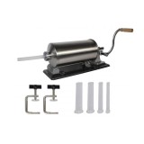 Aparat de umplut Carnati Elefant KY-2008PA, 4 kg, metal/inox, Orizontal/Rabatabil 4 palnii, prindere de masa Innovative ReliableTools