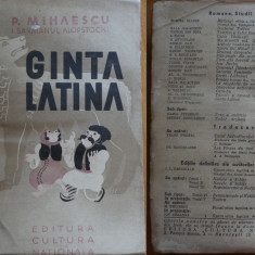 P. Mihaescu ( Sarmanul Klopstock ) , Ginta latina , 1936 , editia 1