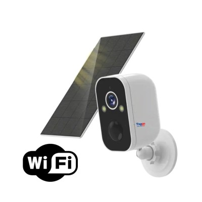 Camera de supraveghere cu incarcare solara WIFI 2K, 4MP, Baterie incorporata, Control din aplicatie,Rezistenta la apa IP66 foto