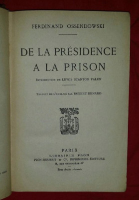 Traduit de l&amp;#039;anglais par Robert Renard / Ferdinand Ossendowski foto