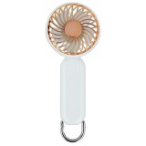 Ventialor Portabil cu Port USB, 3 Viteze, 1200mAh - Techsuit (A217) - Gold Beige