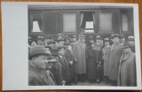 Chisinau, Mai 1936, Primirea in gara a ministrului Ion Inculet, Presedintele Sfatului Tarii al Republicii Democratice Moldovenesti, 2 fotografii