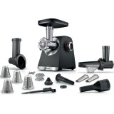 Masina de tocat Bosch MFWS660B, 2100W, 3.5kg/ min, 3 site, accesoriu suc de rosii, palnie carnati, accesoriu pt kebbe, cutit cu 2 taisuri, 4 accesorii