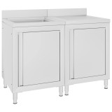 Gossi dulap comercial pentru chiuveta,120x60x96 cm, otel inoxidabil