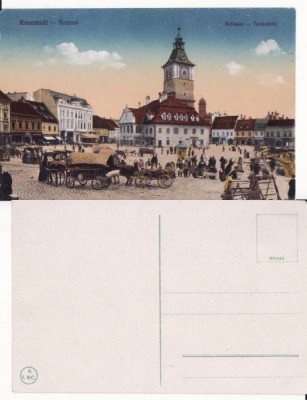 Brasov -Piata- animata- rara foto