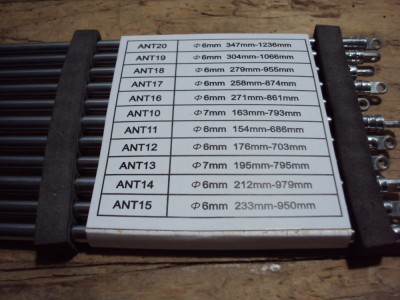 antene telescopice radio,diferite dimensiuni,pretul afisat e pentru o antenă foto