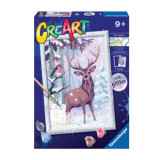 Creart - pictura caprioara si pasare 20078 Ravensburger