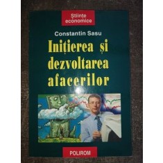 Initierea si dezvoltarea afacerilor- Constantin Sasu