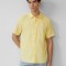s.Oliver Camasa usoara cu maneca scurta, barbati, din 100% in, Regular fit, Galben, S