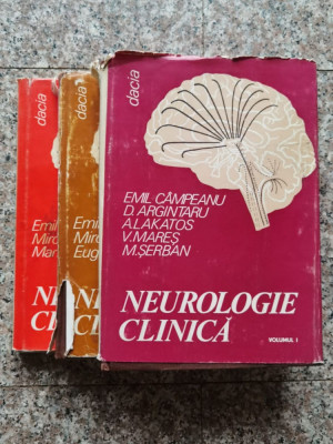 Neurologie Clinica Vol 1-3 - Emil Campeanu D.argintaru A.lakatos V.mares M.serb,552760 foto