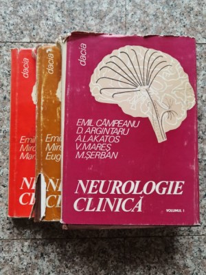 Neurologie Clinica Vol 1-3 - Emil Campeanu D.argintaru A.lakatos V.mares M.serb, A32 foto