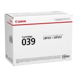Canon original toner 039 BK, 0287C001, black, 11000str.