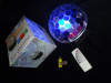 GLOB LUMINOS TELECOMANDA RGB INDOOR LED CRYSTAL MAGIC BALL USB MP3 PARTY DJ