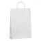 Sacosa Cadou, Kraft, Model Alba, Manere Scurte, Dimensiuni 33x46x10 cm