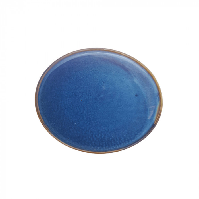 Farfurie, Horecano, albastru, ceramica, 29 cm, model Laguna