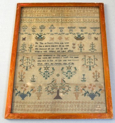 Sampler englezesc 1822 foto