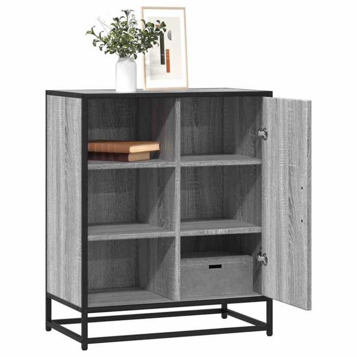 vidaXL Dulap, gri sonoma, 62x35x76 cm, lemn prelucrat 848997