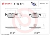 Set placute frana- PS BREMBO P06071