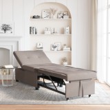 vidaXL Canapea extensibilă 3-&icirc;n-1 cu țesătură taupe