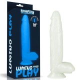 Dildo cu ventuza Lovetoy Lumino Play Glow in the Dark 25 cm