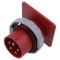Conector alimentare AC trifazat AMPHENOL IP&amp;S 16A 415V soclu tată 5 pini IP69K