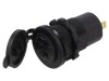 &Icirc;ncărcător USB Dual USB-C 12-24V Negru