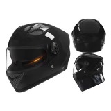 Casca Moto/Scuter FIXATO Ultra, Protectie UV, Viziera Dubla, Ventilatie buna si permeabilitate la aer, Esarfa de iarna detasabila, Negru lucios, Marim