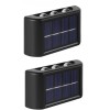 Set 2 Lampi Solare Perete 6LED, 5W, Lumina Alba/Galbena, IP65, Gradina, Curte, Terasa