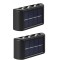 Set 2 x lampi solare perete 6LED, lumina alba/galbena, 5W