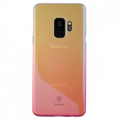 Husa Hard Samsung Galaxy S9 Glaze Baseus Roz foto