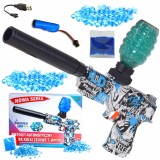 Pistol automat pe bile gel 41 cm, set XXL 1000 bile, mod automat, amortizor, acumulator USB