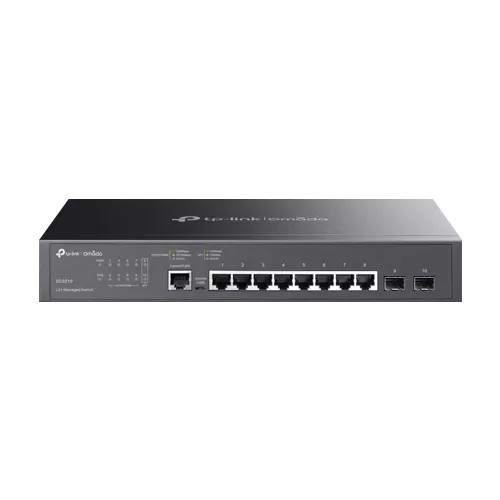 Switch 8 porturi RJ45 Gigabit, 2 x SFP Gigabit, L2+ Management, 1U - TP-Link Omada SG3210