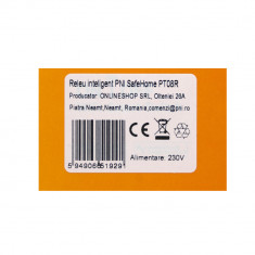 Releu inteligent PNI SafeHome PT08R WiFi, ON / OFF iesire 230V 10A, comanda prin internet, aplicatie de mobil Tuya Smart, integrare in scenarii si aut