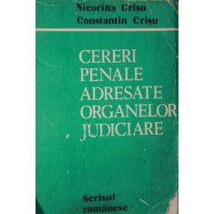 CERERI PENALE ADRESATE ORGANELOR JUDICIARE