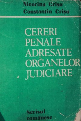 CERERI PENALE ADRESATE ORGANELOR JUDICIARE foto