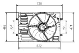 NRF 47950 Ventilator, radiator