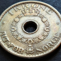 Moneda 1 COROANA - NORVEGIA, anul 1950 * cod 4933 = detalii excelente!