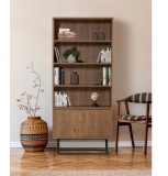 Cumpara ieftin Biblioteca Rea Walnut-Negru