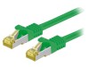 Cablu Patch S/FTP Cat6a LSZH Verde 7.5m, Goobay