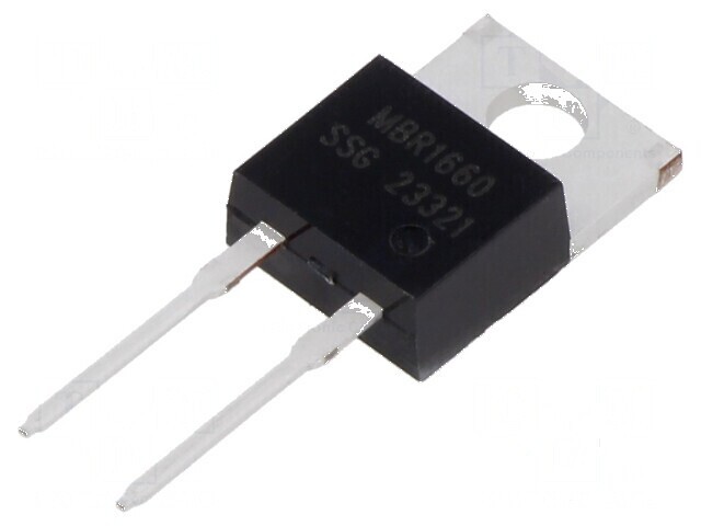 Diodă Schottky THT Redresoare 60V 16A TO220AC - Ufmax 750mV