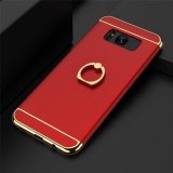 Husa de protectie pentru Samsung Galaxy S8 Luxury Red Plated cu Inel de sustinere