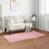 Cumpara ieftin Covor din Blana Faux de Iepure Olite Roz 80 x 150 cm Poliester