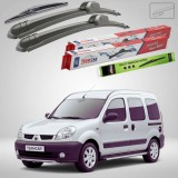 Cumpara ieftin Ștergătoare Renault Kangoo I Van 2 uși 1997-2007 | Set Față și Spate Flat &ndash; TeamCar&reg;