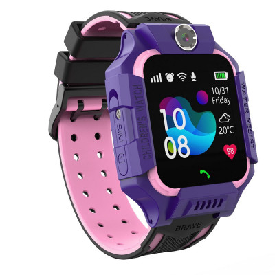 Ceas Smartwatch Pentru Copii Xkids XK15 cu Functie Telefon, Apel monitorizare, Camera, Alarma, SOS, Incarcare magnetica, Mov foto