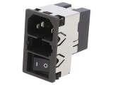 Conector de Alimentare AC Soclu Tată 6A 250VAC IEC 60320 KMF